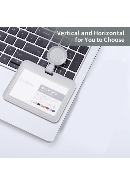 Geri Çekilebilir Rozet Tutucular, Geri Çekilebilir Rozet Makarası Klipsli Plastik Kayar Kimlik Rozeti Tutucu, 3'lü Paket Yatay Gri (Yurt Dışından) indirimleri