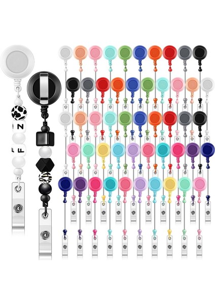 50 Adet Boncuklu Rozet Makarası Geri Çekilebilir Klips Tutucu, Toplu Boncuklar, Boş Çubuklar, Kimlik Adı, Boncuklu Ürünler, Takı ve Kendin Yap (Yurt Dışından) fiyatları