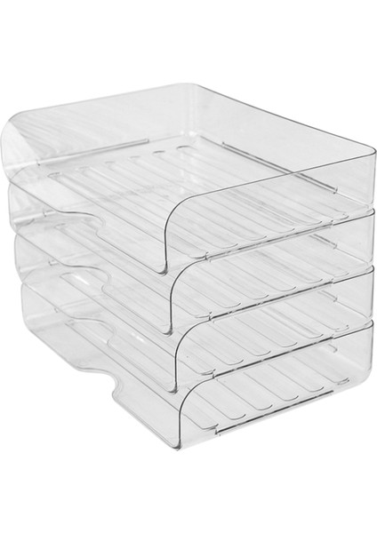 Ofis Düzenleme ve Depolama, Mektup Tepsisi Masa Düzenleyici, Istiflenebilir Belge Düzenleyici, Kağıt Düzenleyici, 4 Parça (Yurt Dışından)