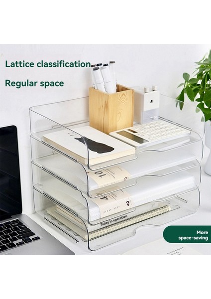 Ofis Düzenleme ve Depolama, Mektup Tepsisi Masa Düzenleyici, Istiflenebilir Belge Düzenleyici, Kağıt Düzenleyici, 4 Parça (Yurt Dışından) fırsatları