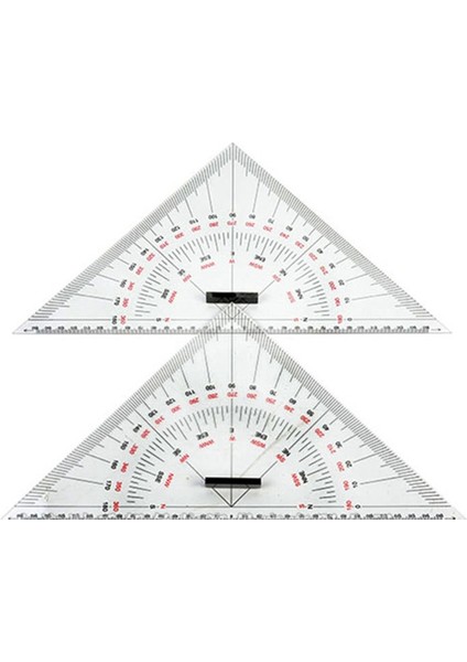 Gemi Çizimi Için Üçgen Cetvel, Mesafe Ölçümü Için 300 mm Büyük Ölçekli Üçgen Cetvel, Mühendislik Tasarımı Öğretimi (Yurt Dışından)