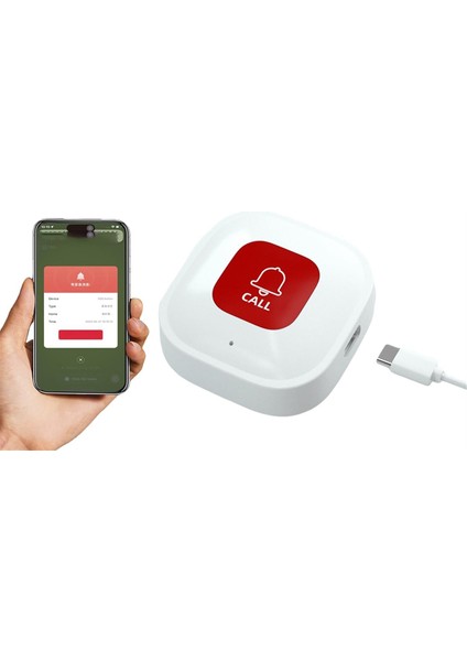 Tuya Wifi Akıllı Sos Çağrı Düğmesi Kablosuz Bakıcı Çağrı Cihazı Telefon Uyarı Vericisi Yaşlılar Için Acil Çağrı Düğmesi (Yurt Dışından) fiyatları