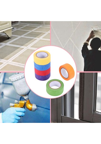 Renkli Maskeleme Bandı, Sanat ve El Sanatları, Etiketleme Veya Kodlama Için Renkli Ressam Bandı - 6 Farklı Renk Rulosu - Maskeleme Bandı 1 Inç x 13 Yard (2,4 cm x 12 M) (Yurt Dışından) indirimleri
