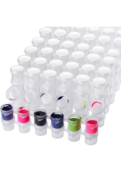 50 Şerit Boş Boya Kutuları, 5 ml Boya Kutuları, Şeritler, Saklama Kapları, Boyama Sanatları ve El Sanatları Malzemeleri, Toplamda 300 Kutu (Yurt Dışından) modelleri
