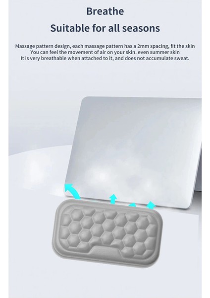 Pc Dizüstü Bilgisayar Oyun Klavyesi ve Faresi Için Ergonomik Bilek Desteği Fare ve Klavye Koruma Desteği Masaj Dokusu Siyah (Yurt Dışından)