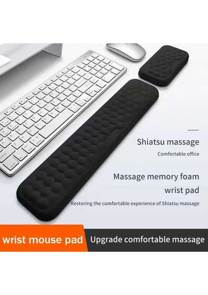 Pc Dizüstü Bilgisayar Oyun Klavyesi ve Faresi Için Ergonomik Bilek Desteği Fare ve Klavye Koruma Desteği Masaj Dokusu Siyah (Yurt Dışından) fırsatları