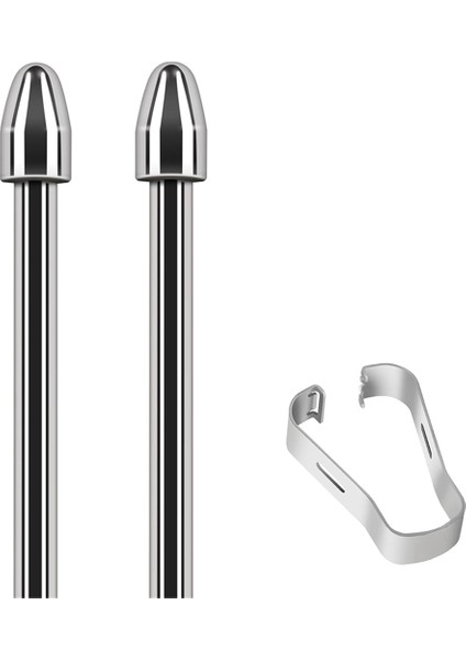 2 Tablet Için Yedek Işaretleyici Kalem Uçları - Titanyum Alaşımlı Metal Uç/uçlar (2 Adet) (Yurt Dışından)