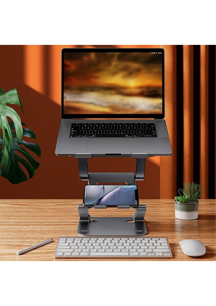 Ayarlanabilir Dizüstü Bilgisayar Standı Alüminyum Katlanabilir Dizüstü Bilgisayar Tutucu Taşınabilir Dizüstü Bilgisayar Tablet Standı Profesyoneller Için (Yurt Dışından)