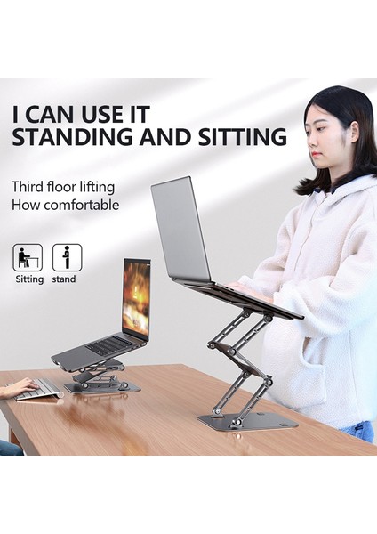 Ayarlanabilir Dizüstü Bilgisayar Standı Alüminyum Katlanabilir Dizüstü Bilgisayar Tutucu Taşınabilir Dizüstü Bilgisayar Tablet Standı Profesyoneller Için (Yurt Dışından) modelleri