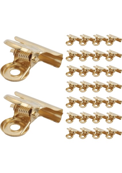 30'lu Paket 1 Inç Küçük Bulldog Menteşe Klipsleri, Metal Dosya Ataşları, Dosya Kağıt Para Kelepçeleri, Etiketler, Çantalar, Mağazalar, Ofis ve Ev Mutfakları Için (Açık Altın, 22 Mm) (Yurt Dışından) modelleri