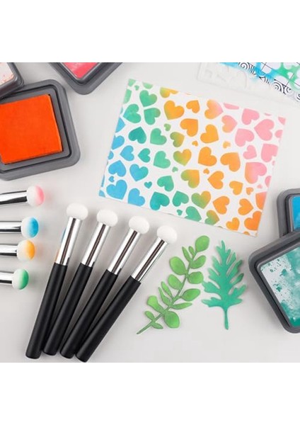 20 Adet/paket Sünger Aplikatörleri, Kart Yapımı Için Mini Kağıt Zımbaları, Karıştırma Kart Yapımı El Sanatları Aletleri, Mürekkepleme Ihtiyaçları Için (Yurt Dışından) indirimleri