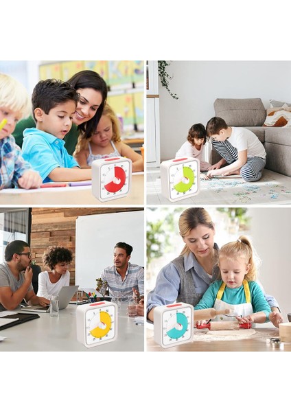 Mutfak Için Pomodoro Zamanlayıcısı, Zaman Yönetimi Çalışma Sınıfı Zamanlayıcısı, Sessiz Çalışmalı 60 Dakikalık Görsel Zamanlayıcı -C (Yurt Dışından) fiyatları