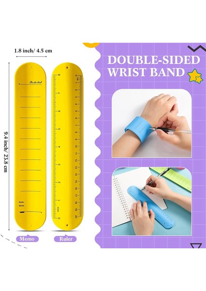 12 Adet Tokat Silikon Hatırlatma Bilekliği 9,4 x 1,8 Inç Yeniden Kullanılabilir Giyilebilir Bilek Not Defteri Yazılabilir Su Geçirmez Silinebilir Bileklik (Yurt Dışından) indirimleri