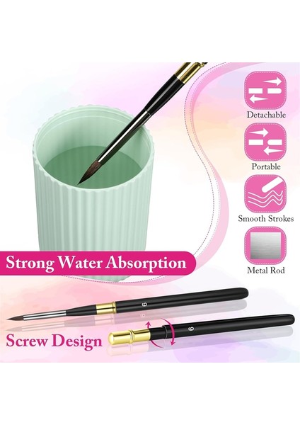 Seyahat Suluboya Fırçaları, Sanatçı Fırçaları, Çıkarılabilir Seyahat Suluboya Seti, Suluboya Akrilik Mürekkep Guaj Için Uygun (Yurt Dışından) indirimleri