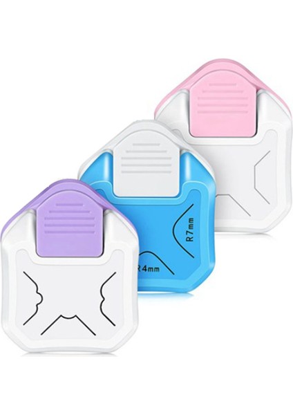 3 Parça Köşe Yuvarlatma Delgeç, 3 Stil, 4/7/10 mm Köşe Kesici, Kağıt El Sanatları ve Kart Yapımı Için Köşe Delgeçleri (Yurt Dışından)