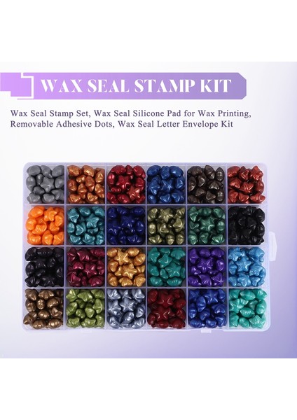 Balmumu Mühür Damga Seti, Balmumu Baskı Için Balmumu Mühür Silikon Ped, Çıkarılabilir Yapışkan Noktalar, Balmumu Mühür Mektup Zarfı Seti (Yurt Dışından) indirimleri