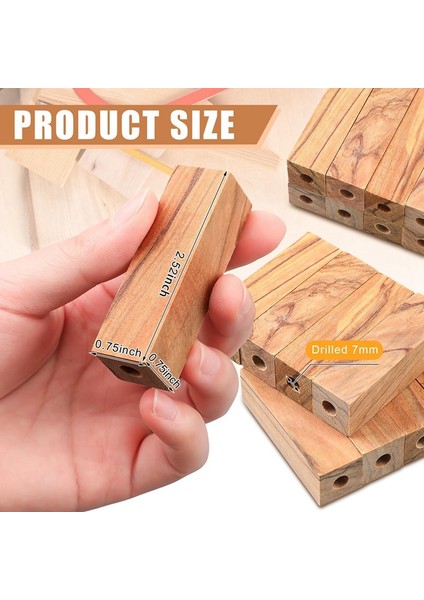 20 Adet Önceden Delinmiş 7mm Zeytin Ağacı Kalem Boşlukları Ahşap Torna Kalem Tornalama Seti Kalem Yapımı Malzemeleri 2 1/2 x 3/4 x 3/4 Inç (Yurt Dışından) fırsatları