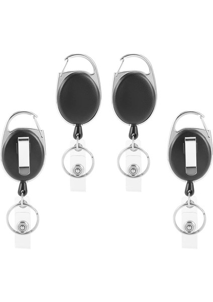 Uzatılabilir Anahtarlık, Vinil Kayış ve Anahtarlıklı 4'lü Kimlik Rozeti Makarası Seti, Uzatılabilir Boyun Askısı, Karabina (Yurt Dışından) fiyatları