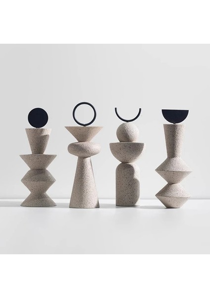 Soyut Geometrik Kumtaşı Heykel Sanat Süsleri Giriş Oturma Odası Tv Dolabı Masaüstü Ev Dekorasyonu (Yurt Dışından) fiyatları