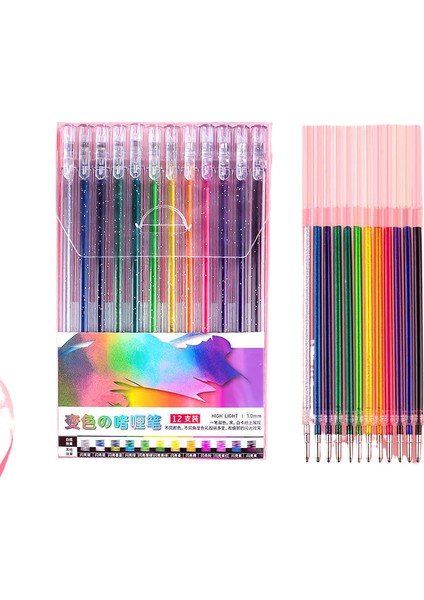 Fosforlu Kalem Seti Renkli Jel Kalemler (Yurt Dışından)