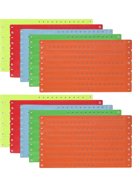 100 Adet Plastik Bileklikler Renkli Parti Bileklikleri Etkinlik Bileklikleri Konser Karnaval Temalı Parti 5 Renk (Yurt Dışından)