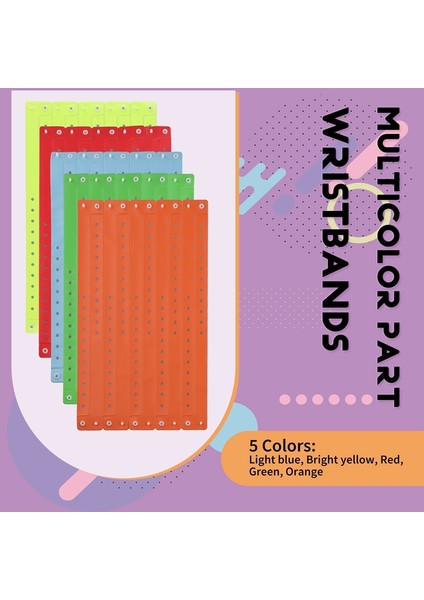 100 Adet Plastik Bileklikler Renkli Parti Bileklikleri Etkinlik Bileklikleri Konser Karnaval Temalı Parti 5 Renk (Yurt Dışından) indirimleri