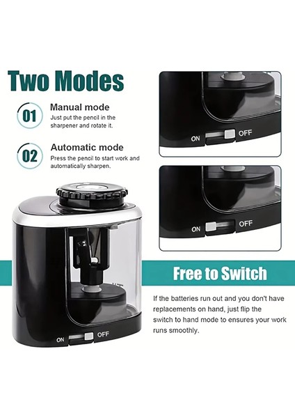Ten-Wın Elektrikli Kalemtıraş Masaüstü Otomatik Kalemtıraş Öğrenciler, Ofisler ve Kırtasiyeler Için 6-8 Mm'lik Kalemlere Uygun (Yurt Dışından) fırsatları