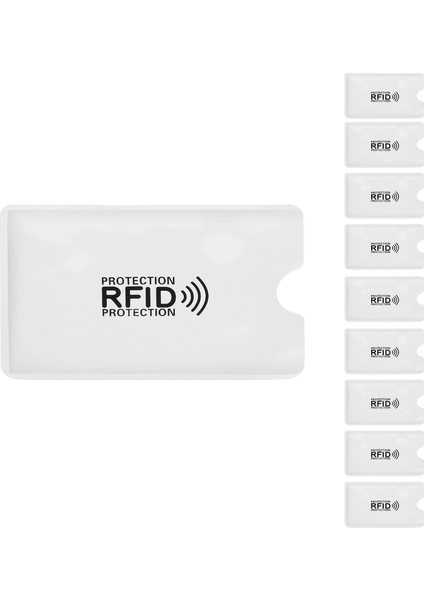 10 Adet Alüminyum Folyo Anti-Degaussing Kart Kılıfı Rfıd Koruma Çantası Nfc Kredi Kartı Hırsızlık Önleyici Fırça Kimlik Kartı Koruyucusu (Yurt Dışından)