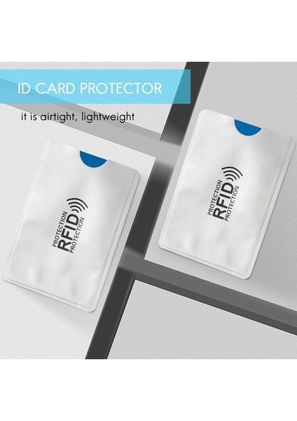 10 Adet Alüminyum Folyo Anti-Degaussing Kart Kılıfı Rfıd Koruma Çantası Nfc Kredi Kartı Hırsızlık Önleyici Fırça Kimlik Kartı Koruyucusu (Yurt Dışından) indirimleri