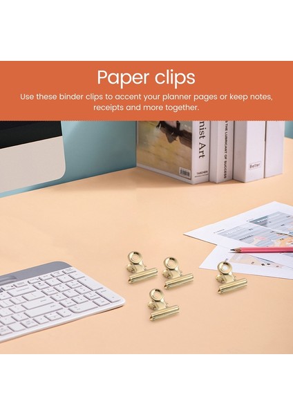 30'lu Paket 1 Inç Küçük Bulldog Menteşe Klipsleri, Metal Dosya Ataşları, Dosya Kağıt Para Kelepçeleri, Etiketler, Çantalar, Mağazalar, Ofis ve Ev Mutfakları Için (Açık Altın, 22 Mm) (Yurt Dışından) indirimleri