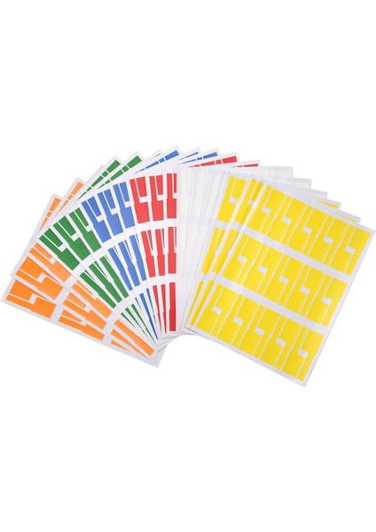 540 Adet/18 Yaprak Kablo Etiketleri Etiketler Kablo Işaretleyicileri Kendinden Yapışkanlı Kablo Etiketleri Su Geçirmez Koparma Tel Etiketleri (Yurt Dışından)