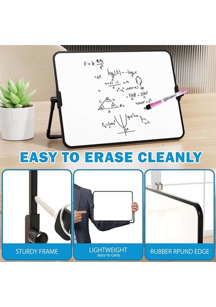 Destekli Silinebilir Beyaz Tahta, Okul Sunum Tahtası, Masa Üstü, Sabit A4 Boyutu (Yurt Dışından) indirimleri
