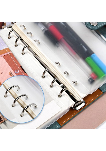 50 Adet A6 Klasör Cepleri 6 Delikli Klasör Kesesi Fermuarlı Klasörler 6 Halka Klasör Pvc Nakit Bütçe Zarfları Fermuarlı Çanta (Yurt Dışından) modelleri
