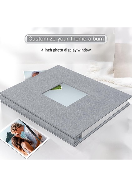 Fotoğraf Albümü Kendinden Yapışkanlı, Resim Sergileme Pencereli, 40 Sayfalık Kendin Yap Karalama Defteri, Keten Kapaklı Anı Defteri (Yurt Dışından) fiyatları