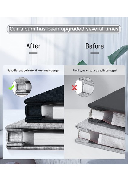 Fotoğraf Albümü Kendinden Yapışkanlı, Resim Sergileme Pencereli, 40 Sayfalık Kendin Yap Karalama Defteri, Keten Kapaklı Anı Defteri (Yurt Dışından) fırsatları