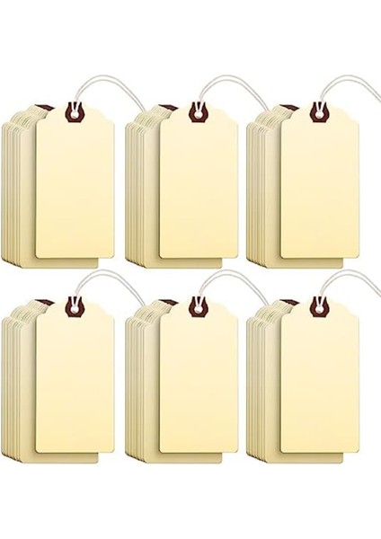 240 Adet 4 3/4 x 2 3/8 Inç Manila Etiketleri, Nakliye Etiketleri, Ipli Karton Etiketler, Güçlendirilmiş Delikli Asma Etiketleri, C (Yurt Dışından)