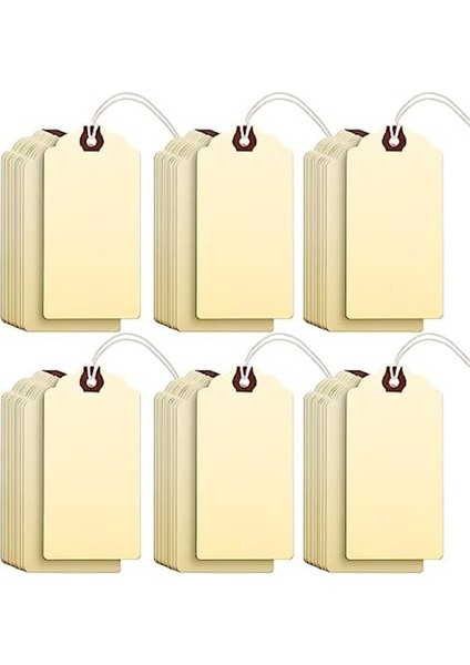 240 Adet 4 3/4 x 2 3/8 Inç Manila Etiketleri, Nakliye Etiketleri, Ipli Karton Etiketler, Güçlendirilmiş Delikli Asma Etiketleri, C (Yurt Dışından) fiyatları