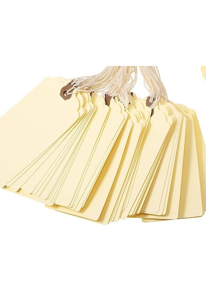 240 Adet 4 3/4 x 2 3/8 Inç Manila Etiketleri, Nakliye Etiketleri, Ipli Karton Etiketler, Güçlendirilmiş Delikli Asma Etiketleri, C (Yurt Dışından) fırsatları