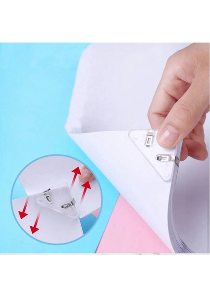 Klips Fatura Klipsi Kitap Kağıdı Köşe Klipsi Dosya Klipsi Masa Depolama Raf Ofis Masaüstü Düzenleyici Kırtasiye (Yurt Dışından) indirimleri