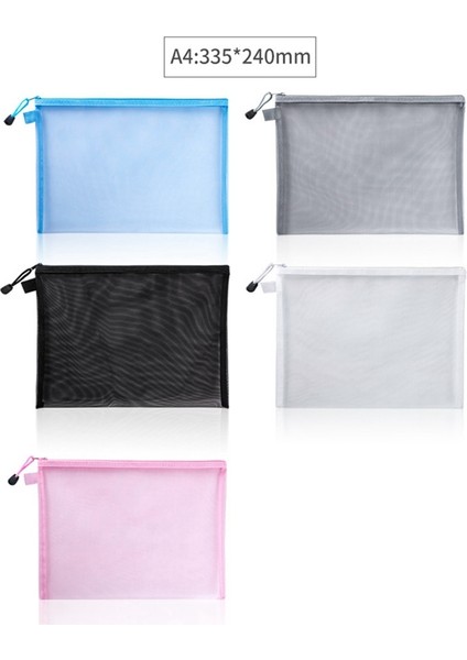 5 Adet File Fermuarlı Kese Şeffaf Belge Çantası Kitap Dosya Klasörleri Kırtasiye Kalem Kutusu Saklama Çantaları 5 Renk A6 (19X11CM) (Yurt Dışından) indirimleri