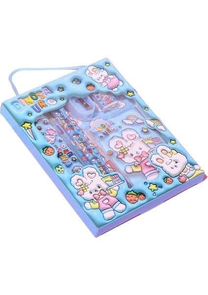 Karikatür 6 Parçalı Kırtasiye Hediye Kutusu Seti (Yurt Dışından)