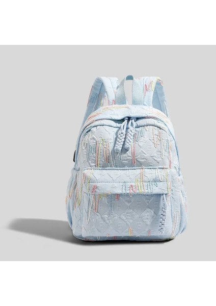 Moda Minimalist Sırt Çantası Gündelik Gündelik Renk Bloğu Öğrenci Okul Çantası Pamuk Tuval Hafif Seyahat Backpackcolor: Siyah (Yurt Dışından)