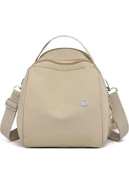 Sırt Çantası. Yeni Yaz Stilleri. Kadın Çantaları. Moda ve Rahat. Naylon Kumaştan Yapılmıştır. Hafif. Kadın Seyahat Çantaları. Renk: Khaki/boyut: 12 Inç (Yurt Dışından)