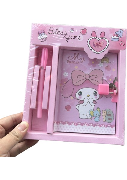 Karikatür Kilitli Sert Kapaklı Defter Seti (Yurt Dışından)