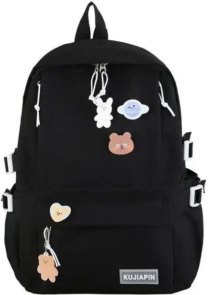 Yeni Harajuku Okul Çantası Öğrenci Büyük Kapasiteli Okul Çantası Taze Trend Backpack Fan Work Giyim Tarzı Backpackcolor: Beyaz (Yurt Dışından)