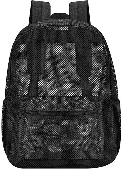1pcs Moda Kadınlar Şeffaf Sırt Çantaları Kızlar ve Kızlar Için Ağ Sırt Çantası Hafif Sırt Çantası Siyah Öğrenci Bagcolor: More 20L (Yurt Dışından)