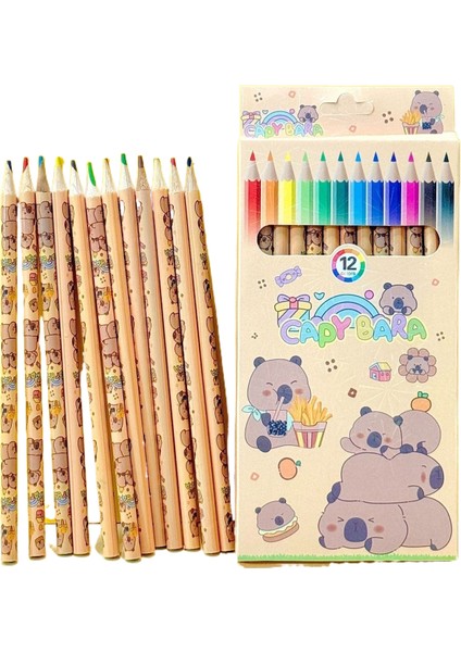 Kulomi Çocuk Resim Grafiti 12 Renkli Kalem (Yurt Dışından)