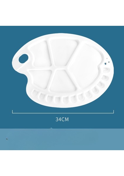 1 Adet Plastik Torx Şekil Paleti El Boyalı Suluboya Guaj Boya Boyama Sanat Paleti (Yurt Dışından)
