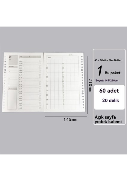 Core Dizüstü Bilgisayar Iç Çekirdeği Için 2 A5 Öğrenme Ömrü Sayfası (Yurt Dışından)