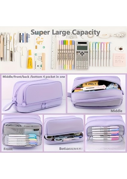 Yeni Çift Cidarlı Pencere Öğrenci Kalem Kutusu (Yurt Dışından) modelleri